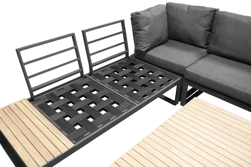 Panama Hörnsoffa Utomhus - Grå/Svart - Utemöbler - Utesoffor & bänkar - Loungesoffa