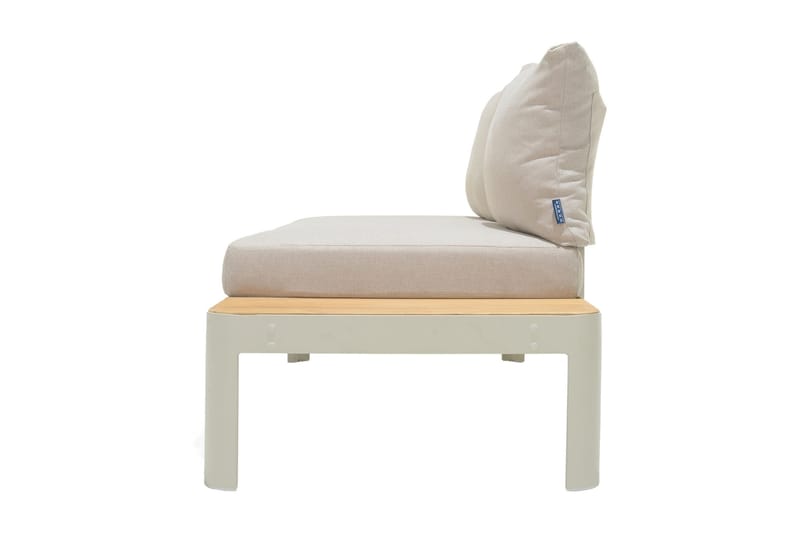 Portals Utesoffa 2-sits - Teak/Vit - Utemöbler - Utesoffor & bänkar - Loungesoffa