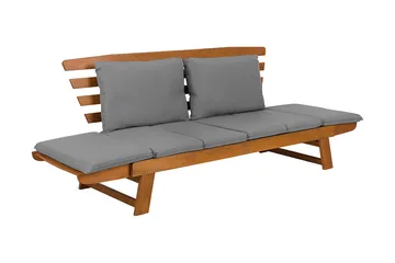 Portici Trädgårdssoffa 210 cm - Trä/Natur - Utemöbler - Utesoffor & bänkar - Loungesoffa