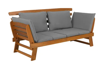 Portici Trädgårdssoffa 210 cm - Trä/Natur - Utemöbler - Utesoffor & bänkar - Loungesoffa