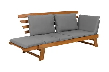 Portici Trädgårdssoffa 210 cm - Trä/Natur - Utemöbler - Utesoffor & bänkar - Loungesoffa