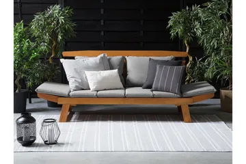 Portici Trädgårdssoffa 210 cm - Trä/Natur - Utemöbler - Utesoffor & bänkar - Loungesoffa