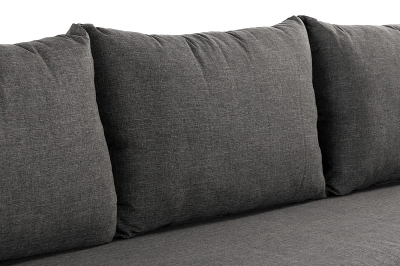 SANDINA 3-sits Utesoffa Rep/Svart/Grå - Utemöbler - Utesoffor & bänkar - Loungesoffa