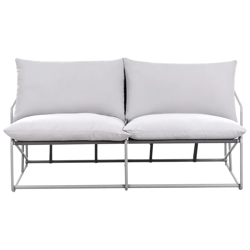 Soffa utomhus 2-Sits Ponte - Grå - Utemöbler - Utesoffor & bänkar - Loungesoffa