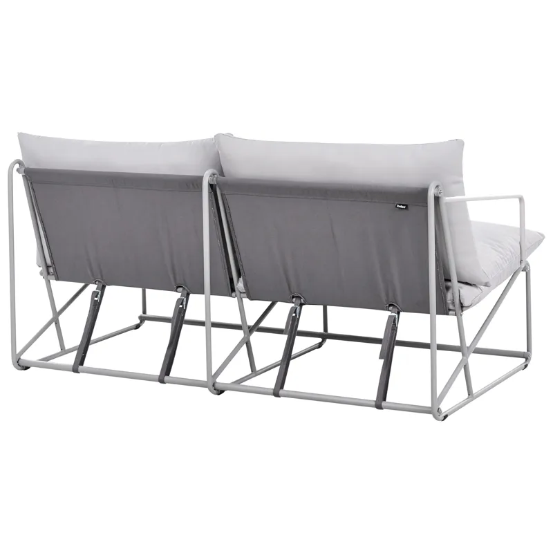 Soffa utomhus 2-Sits Ponte - Grå - Utemöbler - Utesoffor & bänkar - Loungesoffa