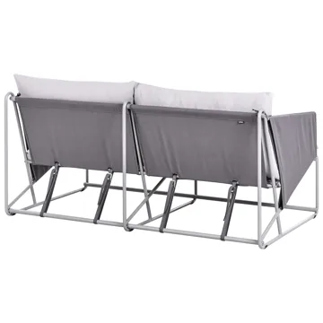 Soffa utomhus 2-Sits Ponte - Grå - Utemöbler - Utesoffor & bänkar - Loungesoffa