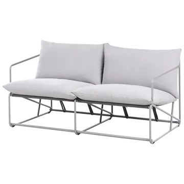 Soffa utomhus 2-Sits Ponte - Grå - Utemöbler - Utesoffor & bänkar - Loungesoffa