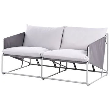 Soffa utomhus 2-Sits Ponte - Grå - Utemöbler - Utesoffor & bänkar - Loungesoffa