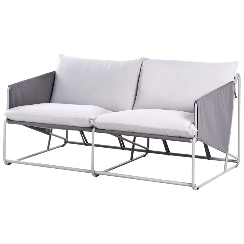 Soffa utomhus 2-Sits Ponte - Grå - Utemöbler - Utesoffor & bänkar - Loungesoffa