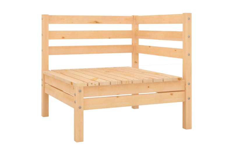 Trädgårdssoffa 2-sits massiv furu - Brun - Utemöbler - Utesoffor & bänkar - Loungesoffa
