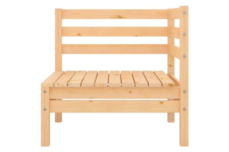 Trädgårdssoffa 2-sits massiv furu - Brun - Utemöbler - Utesoffor & bänkar - Loungesoffa