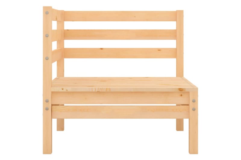 Trädgårdssoffa 2-sits massiv furu - Brun - Utemöbler - Utesoffor & bänkar - Loungesoffa
