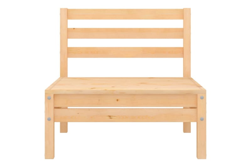 Trädgårdssoffa 2-sits massiv furu - Brun - Utemöbler - Utesoffor & bänkar - Loungesoffa