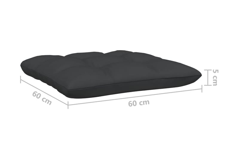 Trädgårdssoffa 2-sits med dynor vit massiv furu - Vit - Utemöbler - Utesoffor & bänkar - Loungesoffa