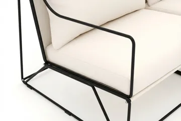 Usteryd 2 sits Loungesoffa - Svart/Beige - Utemöbler - Utesoffor & bänkar - Loungesoffa