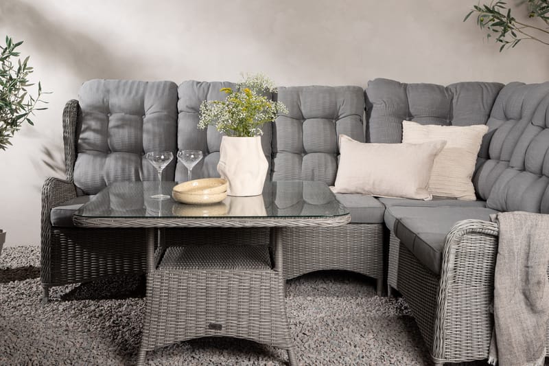 Washington Hörnsoffa Utomhus - Grå - Utemöbler - Utesoffor & bänkar - Loungesoffa