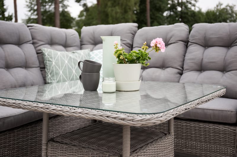 Washington Hörnsoffa Utomhus - Grå - Utemöbler - Utesoffor & bänkar - Loungesoffa