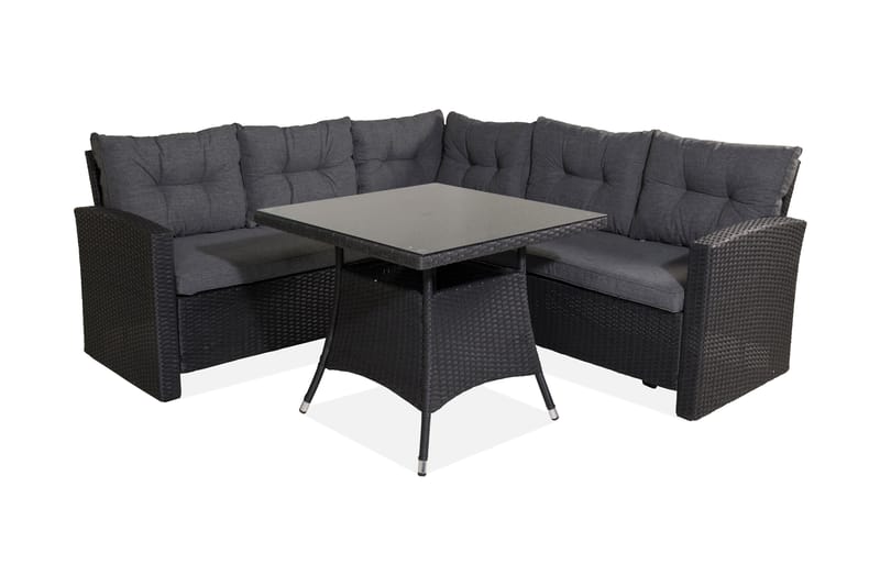 Watford Hörnsoffa Utomhus - Svart - Utemöbler - Utesoffor & bänkar - Loungesoffa