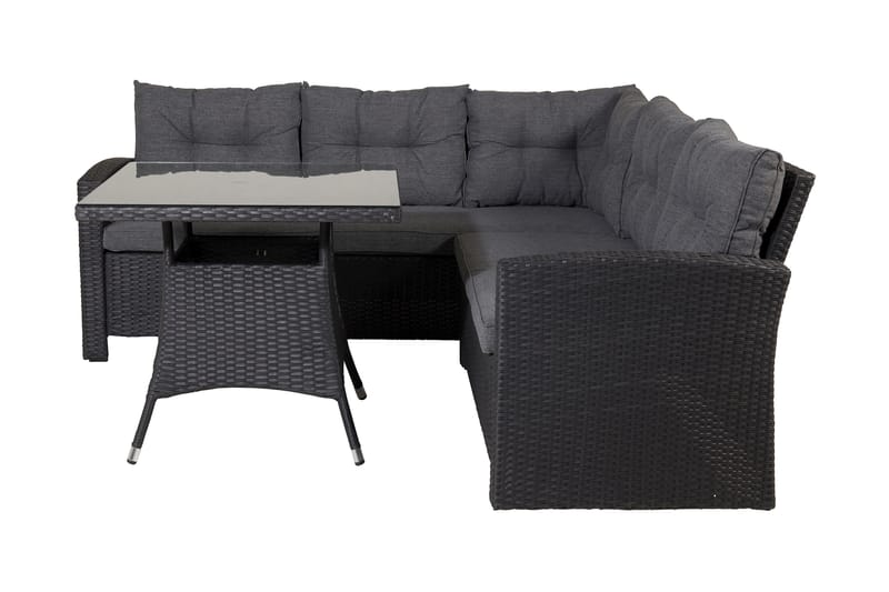Watford Hörnsoffa Utomhus - Svart - Utemöbler - Utesoffor & bänkar - Loungesoffa