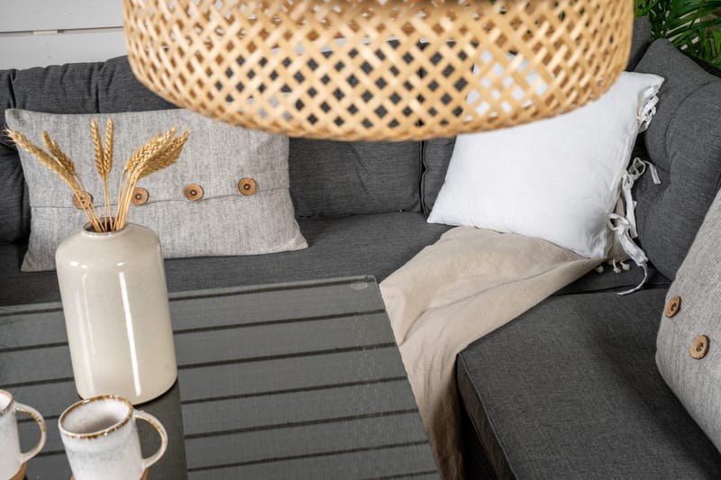 Watford Hörnsoffa Utomhus - Svart - Utemöbler - Utesoffor & bänkar - Loungesoffa