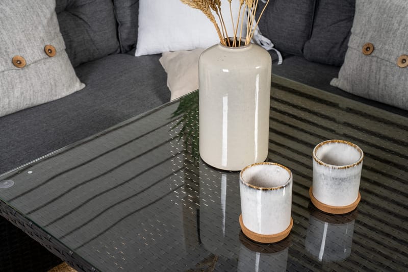 Watford Hörnsoffa Utomhus - Svart - Utemöbler - Utesoffor & bänkar - Loungesoffa