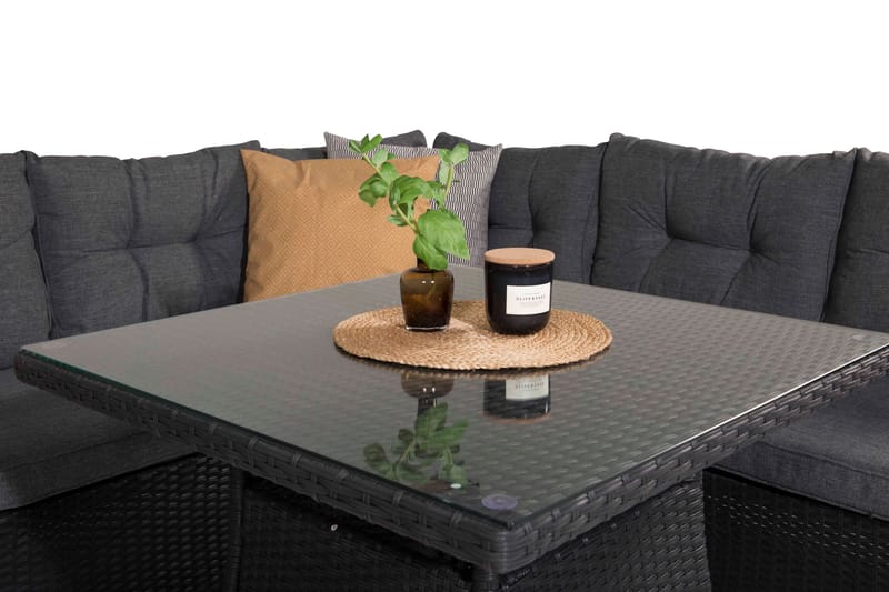 Watford Hörnsoffa Utomhus - Svart - Utemöbler - Utesoffor & bänkar - Loungesoffa