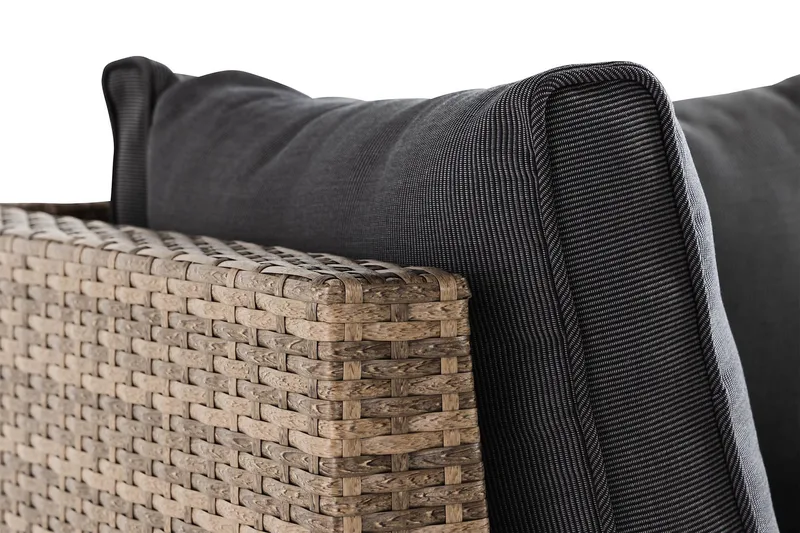 Wisconsin Loungesoffa Utomhus Utomhus med Armstöd 2-sits - Glas/Konstrotting/Sand - Utemöbler - Utesoffor & bänkar - Loungesoffa