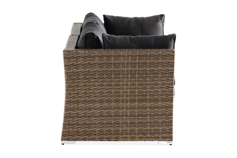 Wisconsin Loungesoffa Utomhus Utomhus med Armstöd 2-sits - Glas/Konstrotting/Sand - Utemöbler - Utesoffor & bänkar - Loungesoffa