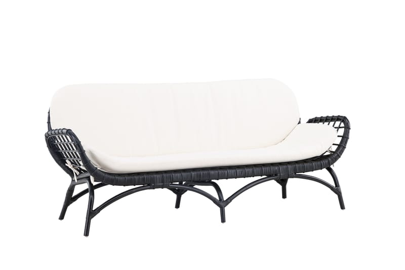 Moana Utesoffa - Svart - Utemöbler - Utesoffor & bänkar - Loungesoffa