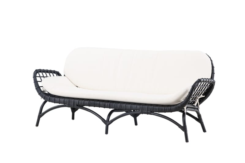 Moana Utesoffa - Svart - Utemöbler - Utesoffor & bänkar - Loungesoffa
