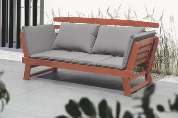 Portici Trädgårdssoffa 210 cm - Trä/Natur - Utemöbler - Utesoffor & bänkar - Loungesoffa