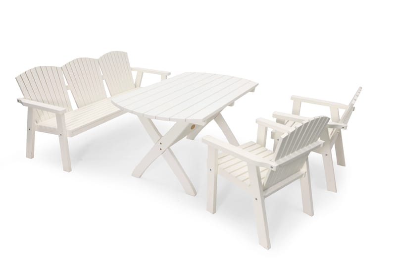 Soffa Hillerstorp Solvik Vit - Vit - Utemöbler - Utesoffor & bänkar - Trädgårdssoffa