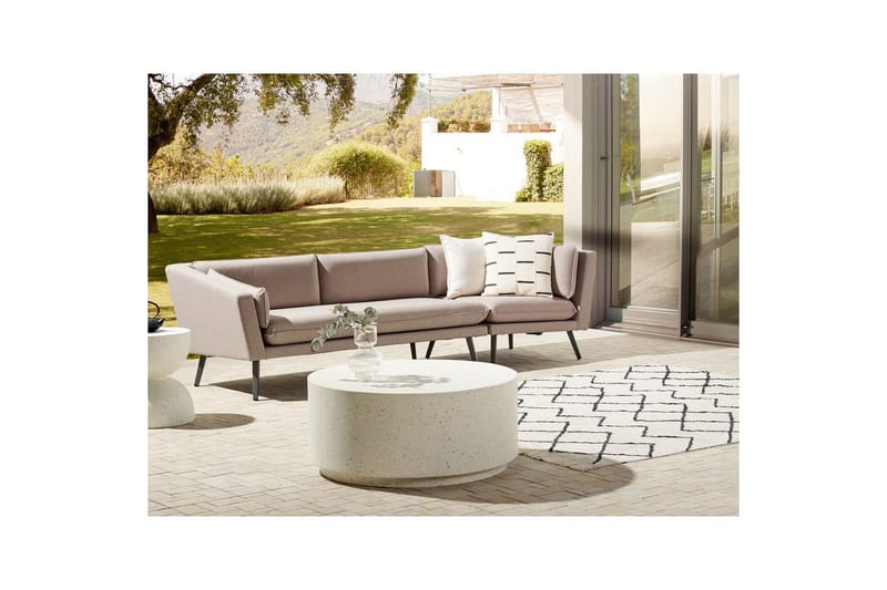 Soffa Loretello Beige/grå, Högervänd - Beige/grå, Högervänd - Utemöbler - Utesoffor & b änkar - Loungesoffa