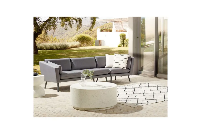 Soffa Loretello Grå, Högervänd - Grå, Högervänd - Utemöbler - Utesoffor & bänkar - Loungesoffa