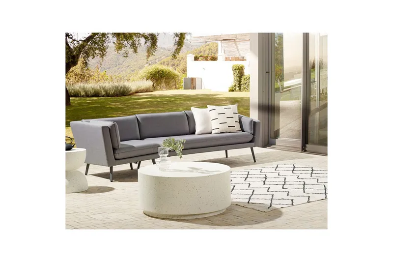 Soffa Loretello Grå, Vänstervänd - Grå, Vänstervänd - Utemöbler - Utesoffor & bänkar - Loungesoffa