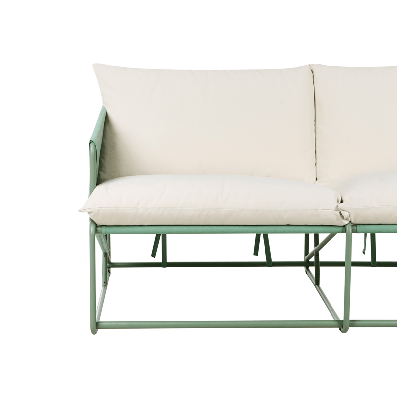 Soffa utomhus 2-Sits Ponte - Grön/Beige - Utemöbler - Utesoffor & bänkar - Loungesoffa