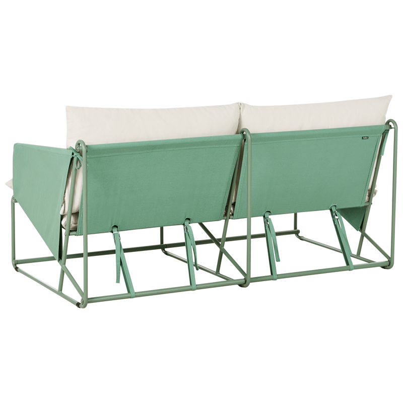 Soffa utomhus 2-Sits Ponte - Grön/Beige - Utemöbler - Utesoffor & bänkar - Loungesoffa