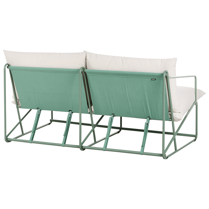 Soffa utomhus 2-Sits Ponte - Grön/Beige - Utemöbler - Utesoffor & bänkar - Loungesoffa