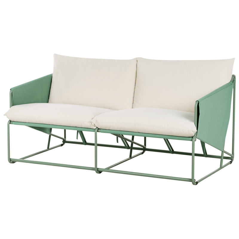 Soffa utomhus 2-Sits Ponte - Grön/Beige - Utemöbler - Utesoffor & bänkar - Loungesoffa