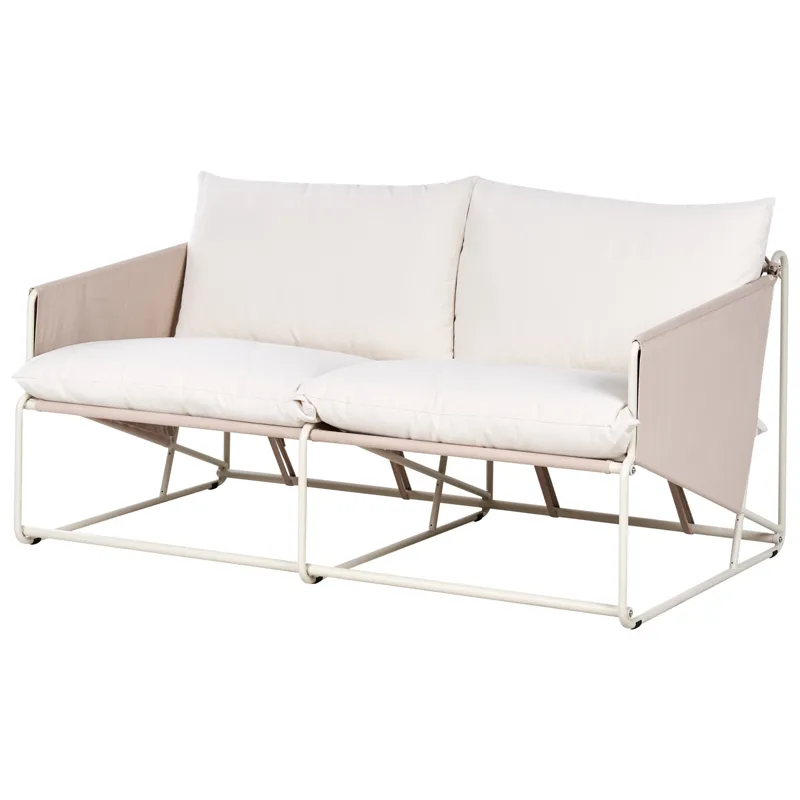Soffa utomhus 2-Sits Ponte - Taupe/Beige - Utemöbler - Utesoffor & bänkar - Loungesoffa