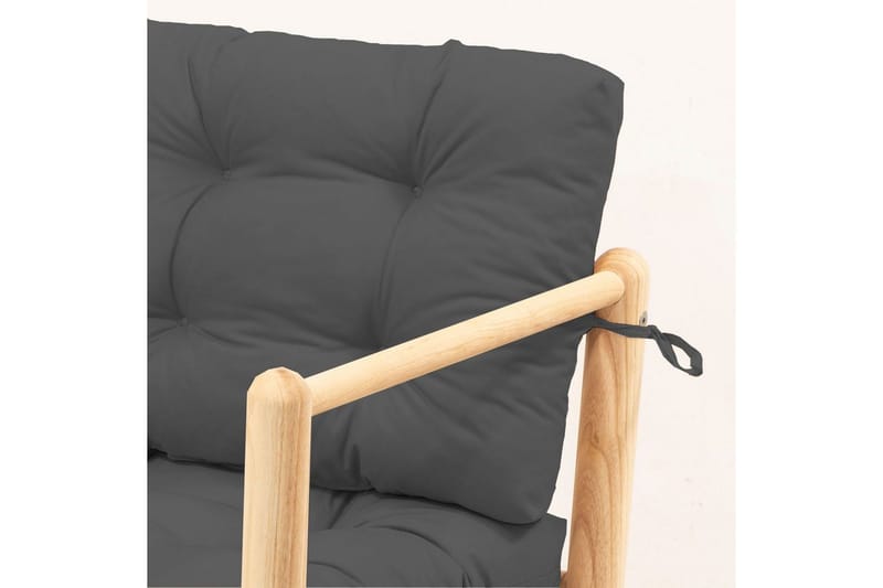 Trädgård 1-sitssoffa Hue Antracit - Antracit - Utemöbler - Utesoffor & bänkar - Loungesoffa