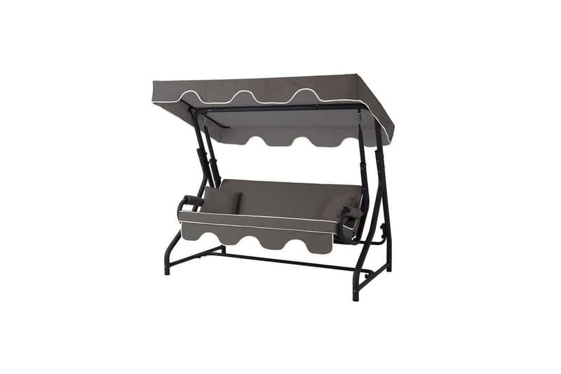 Trädgårds Trippel Gungstol Colomieuan Antracit - Antracit - Utemöbler - Utesoffor & bänkar - Hängsoffor