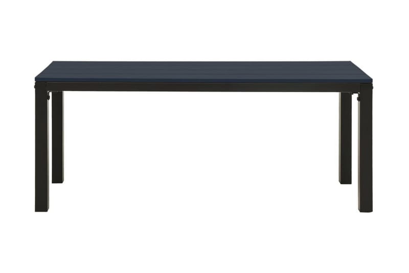 Trädgårdsbänk 110 cm stål och WPC svart - Svart - Utemöbler - Utesoffor & bänkar - Trädgårdssoffa