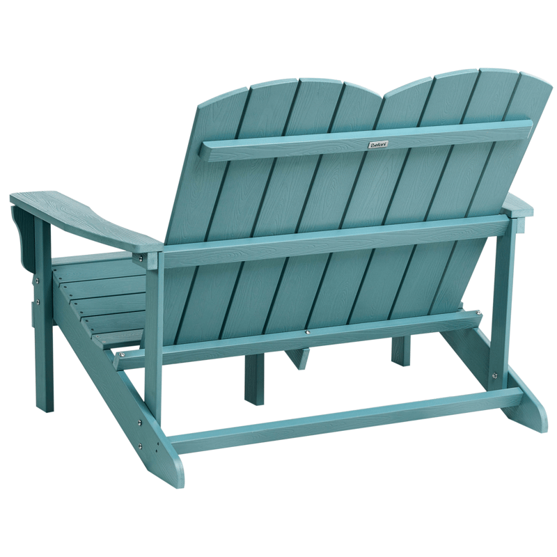 Trädgårdsbänk Adirondack 125 cm - Blå - Utemöbler - Utesoffor & bänkar - Trädgårdssoffa