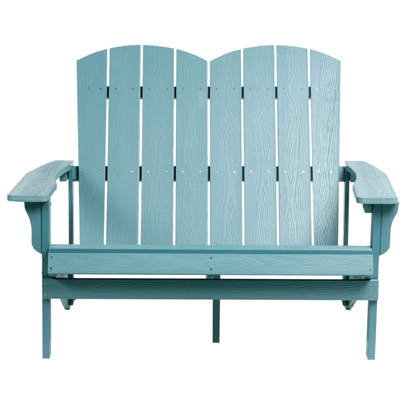 Trädgårdsbänk Adirondack 125 cm - Blå - Utemöbler - Utesoffor & bänkar - Trädgårdssoffa