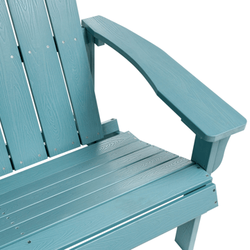 Trädgårdsbänk Adirondack 125 cm - Blå - Utemöbler - Utesoffor & bänkar - Trädgårdssoffa