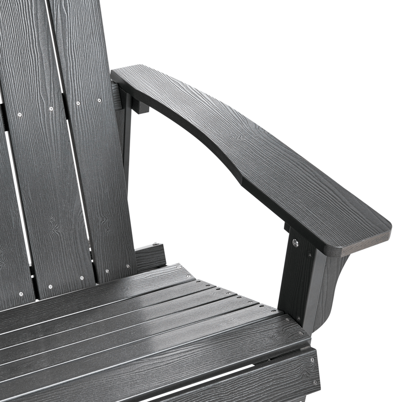 Trädgårdsbänk Adirondack 125 cm - Grå - Utemöbler - Utesoffor & bänkar - Trädgårdssoffa