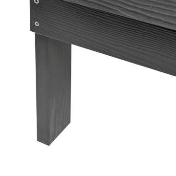 Trädgårdsbänk Adirondack 125 cm - Grå - Utemöbler - Utesoffor & bänkar - Trädgårdssoffa