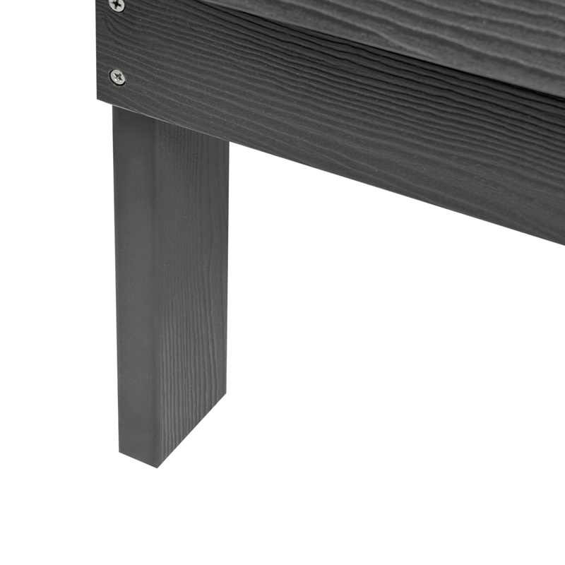 Trädgårdsbänk Adirondack 125 cm - Grå - Utemöbler - Utesoffor & bänkar - Trädgårdssoffa