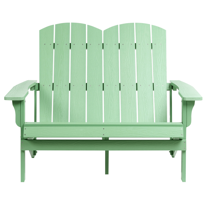 Trädgårdsbänk Adirondack 125 cm - Grön - Utemöbler - Utesoffor & bänkar - Trädgårdssoffa